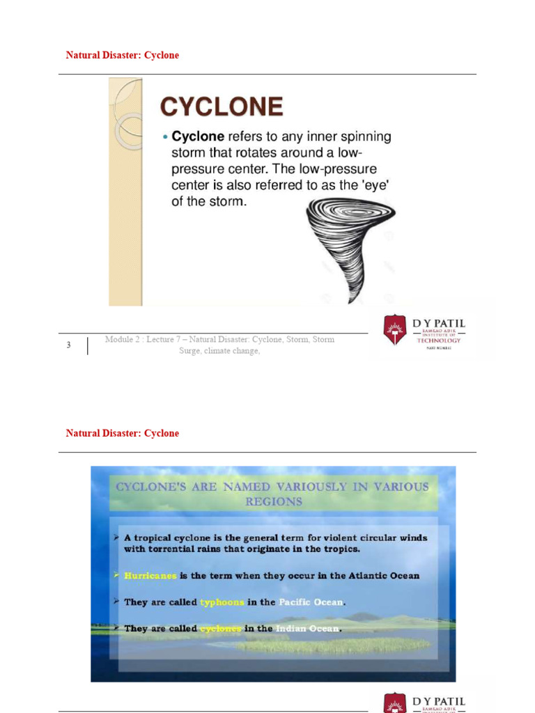 Understanding Cyclones and Storm Surges | PDF | Natural Disasters ...