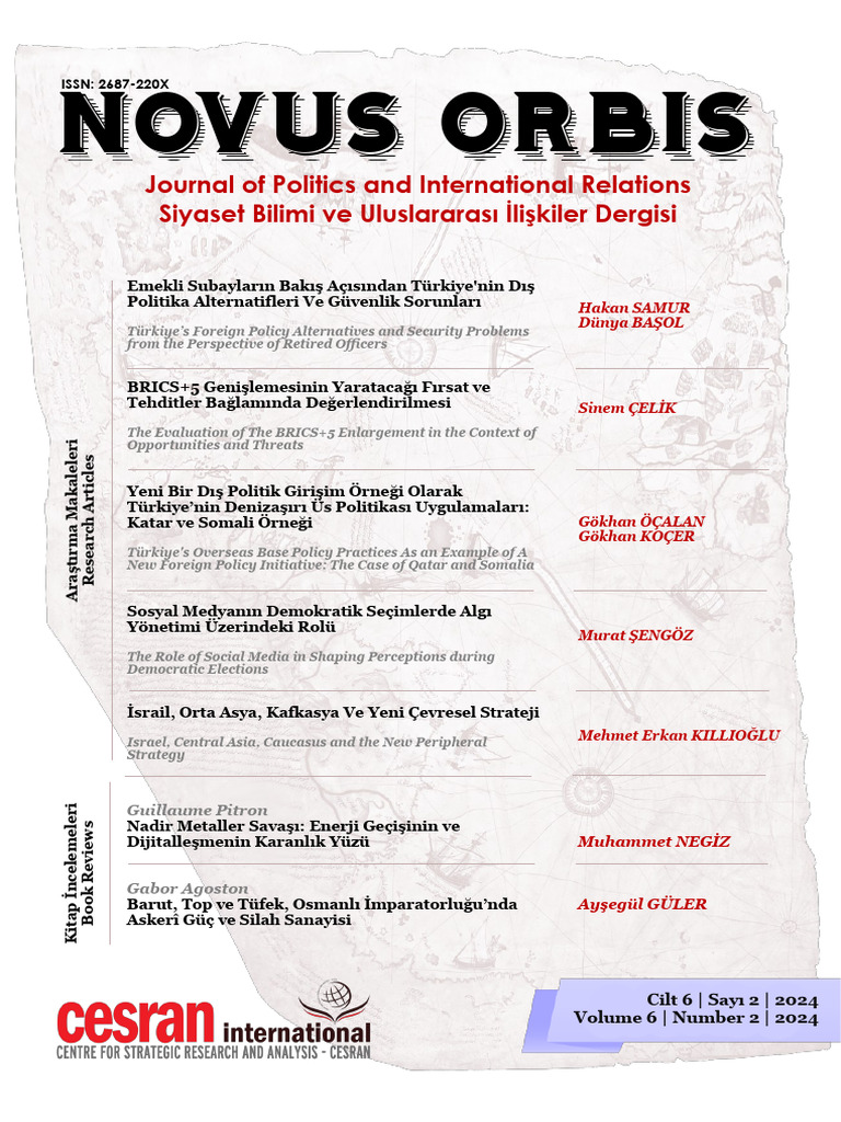 Novus Orbis: Journal of Politics and International Relations Siyaset ...