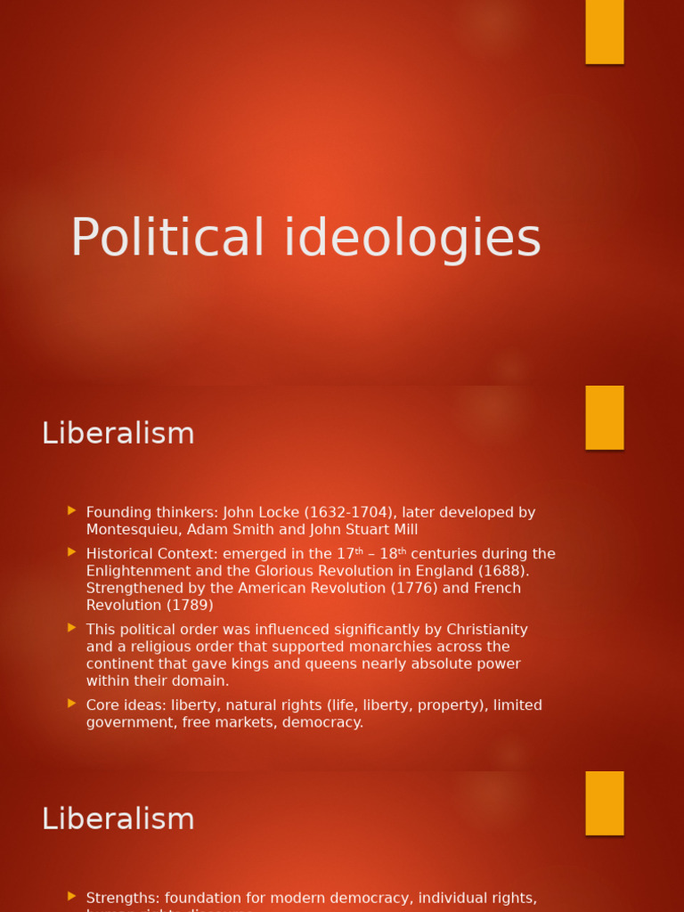 Lecture 3 Political Ideologies | PDF | Liberalism | Nationalism