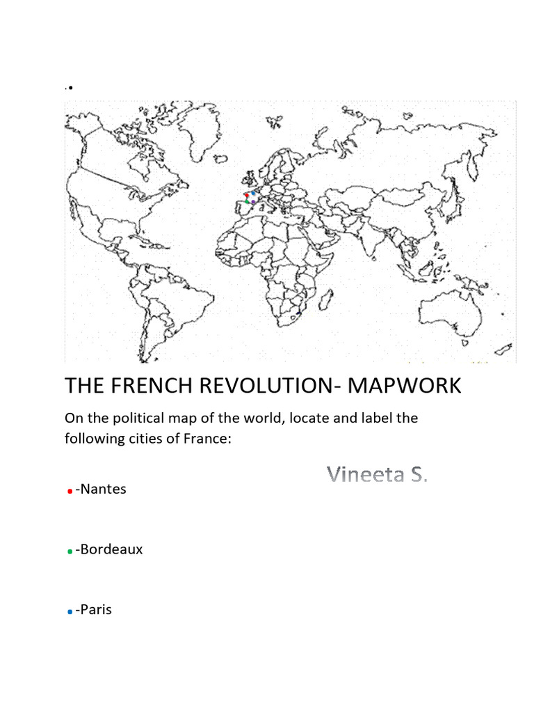 Mapwork: Key French Cities | PDF