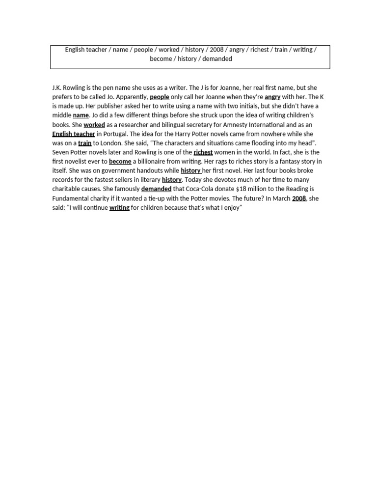 J K Rowling | PDF