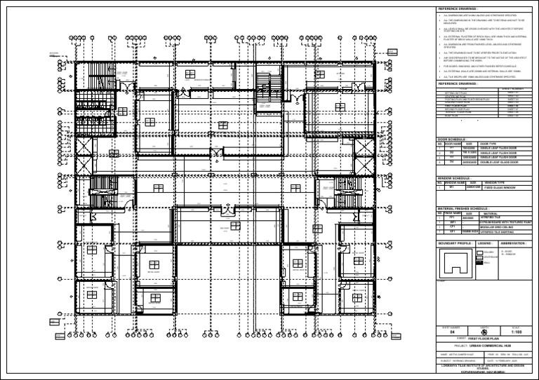 First Floor Plan for Urban Hub Project | PDF | Architectural Elements ...