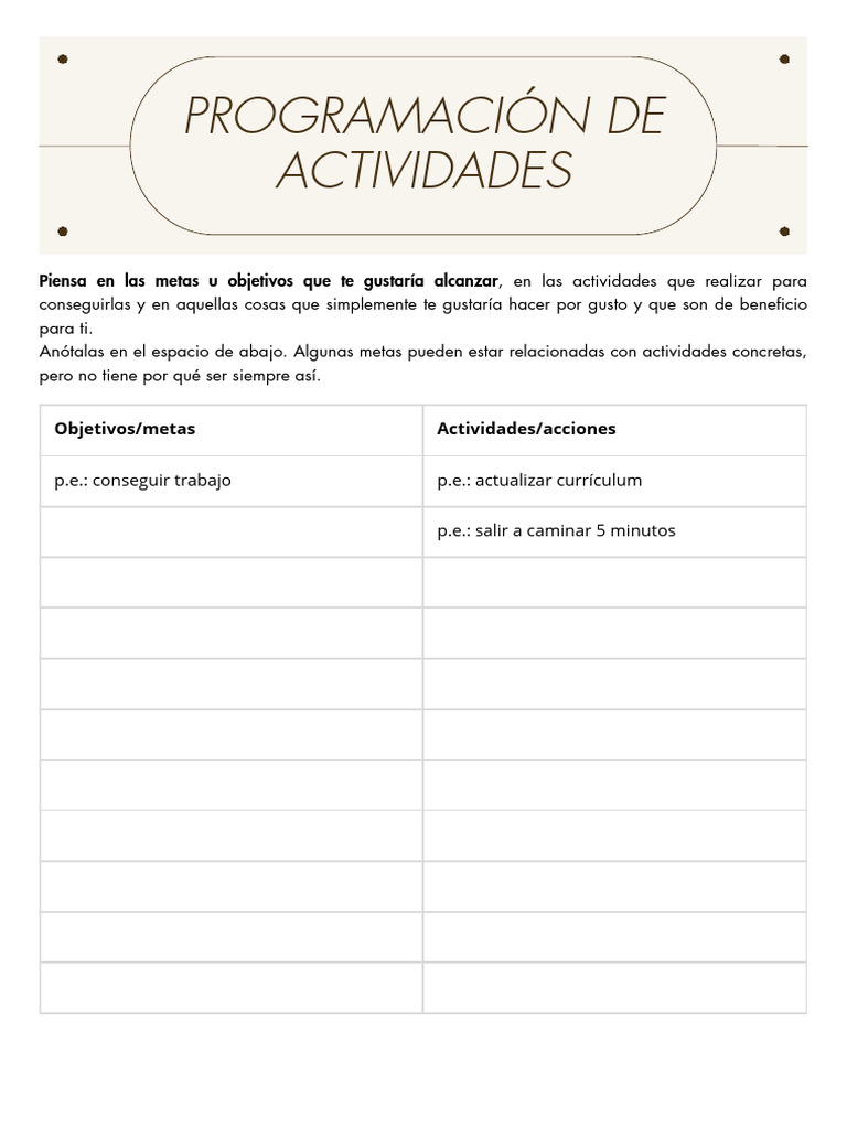 Programa de Activacion Conductual y RC-26 | PDF | Sicología | Conceptos ...