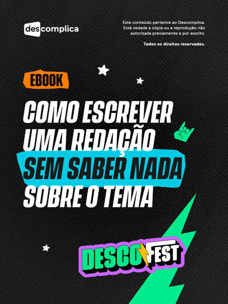 Como Escrever Uma Redacao Sem Saber Nada Do Tema d82f2 | PDF ...