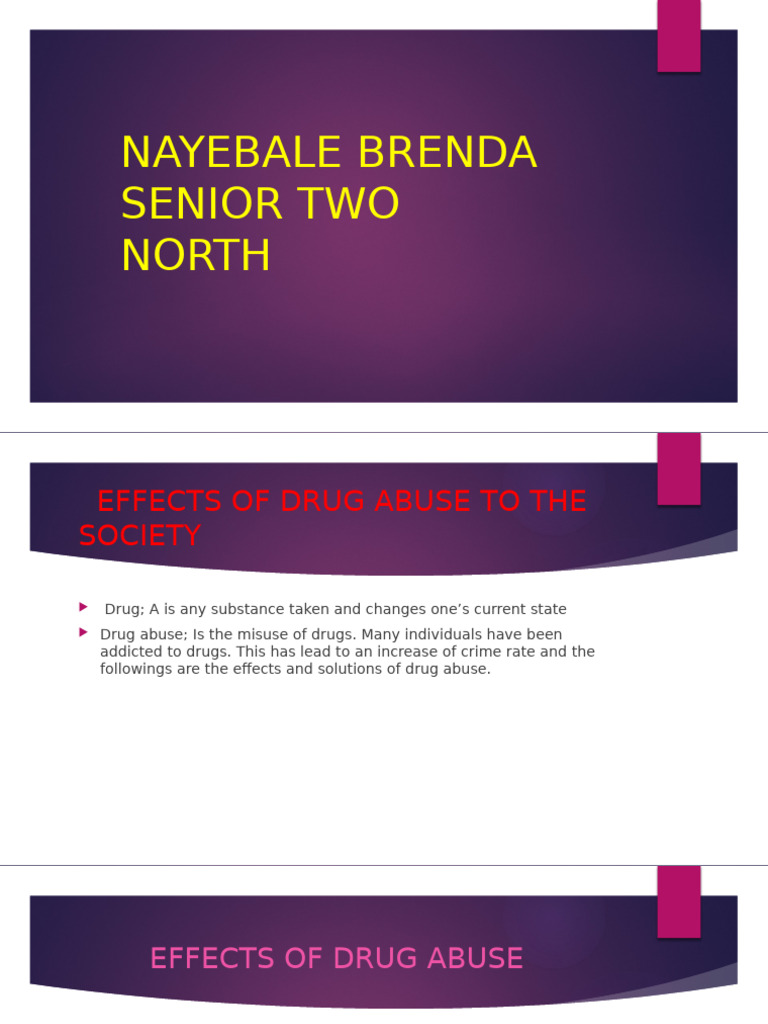 Effects of Drug Abuse on Society | PDF