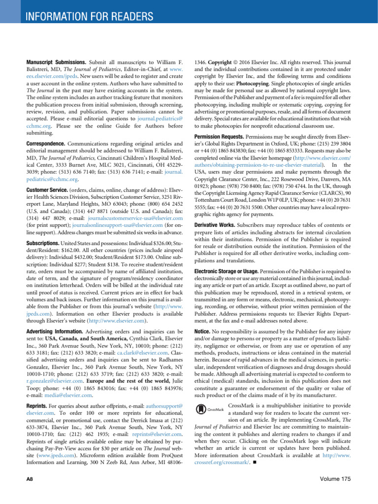 Manuscript Submission Guidelines for JPEDS | PDF | Elsevier