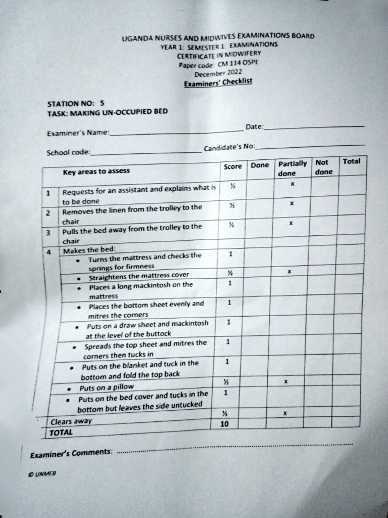Bed Making Assessment Guidelines | PDF | Bed | Furniture