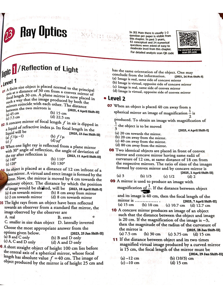 Ray Optics | PDF