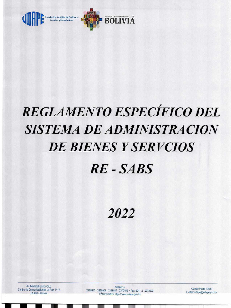 Reglamento de La Re Sabs | PDF