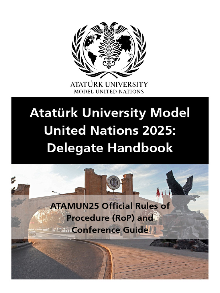 ATAMUN25 Delegate Handbook & Rules | PDF | United Nations Development ...