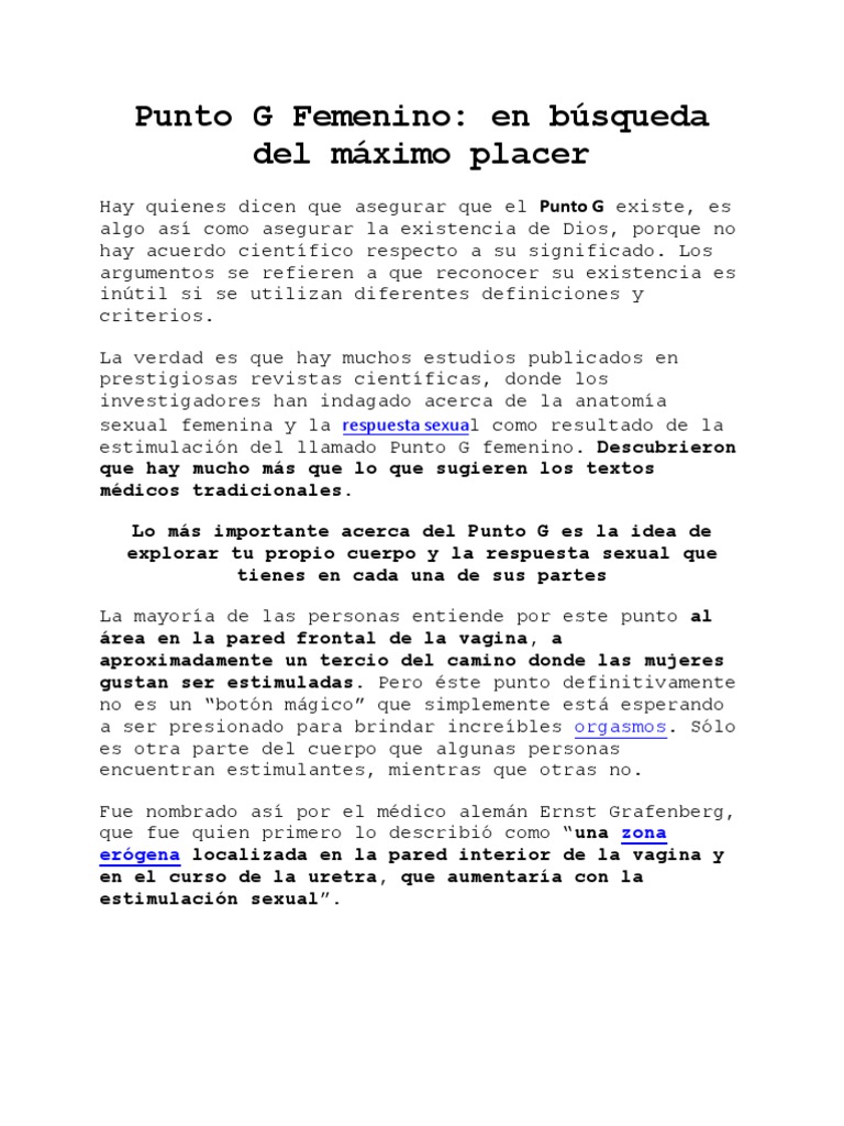 Image Result For El Punto G Femenino Qu Es Y Dnde Est Ubicado Mejor Con Salud