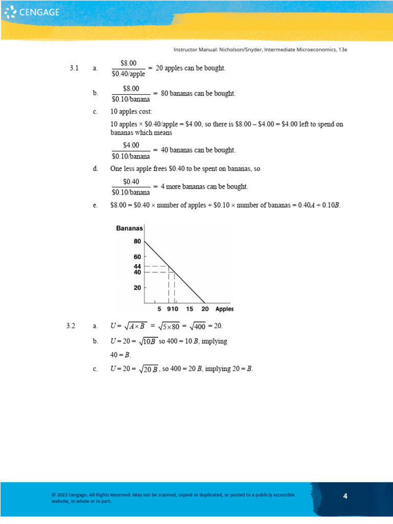 Instructor Manual for Intermediate Microeconomics | PDF