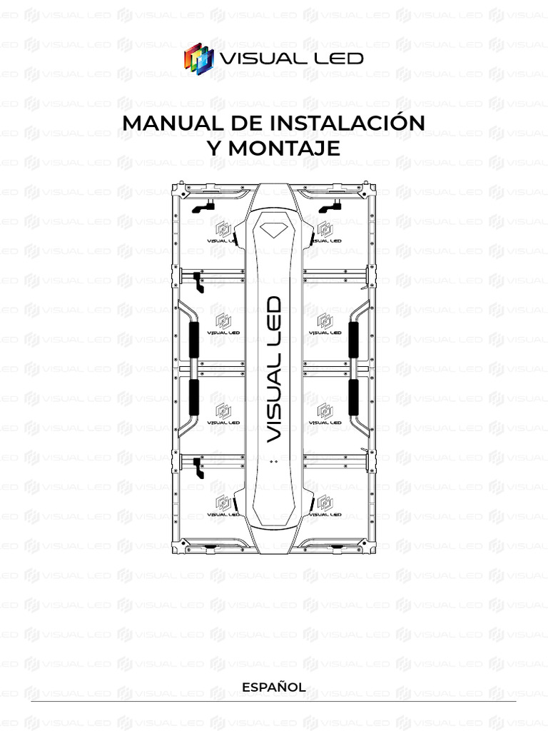 Guía de Instalación de Pantallas LED | PDF | Diodo emisor de luz | Tornillo