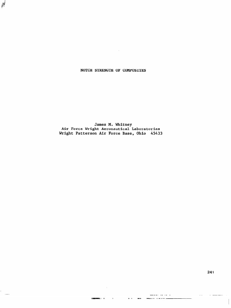 Notch Strength Analysis of Composites | PDF | Strength Of Materials ...