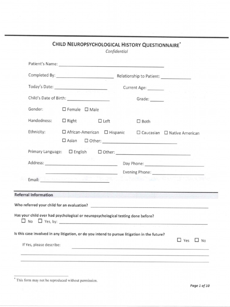 Developmentalquestionnaire English | PDF