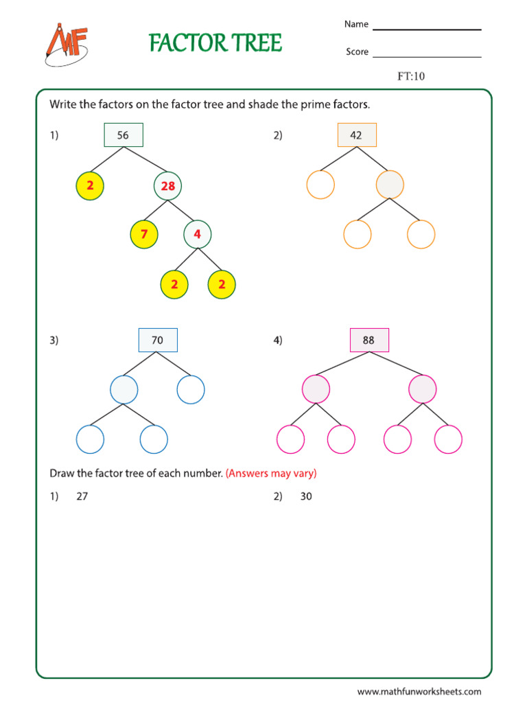 Factor Tree Merged | PDF
