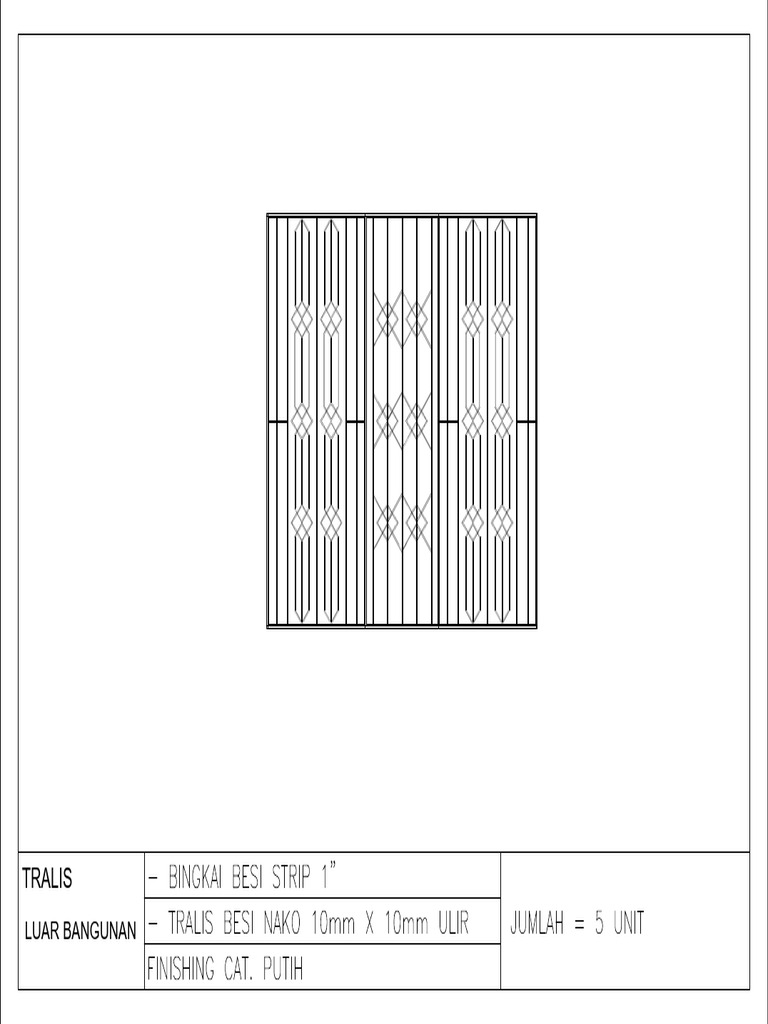 Tralis Jendela Model | PDF