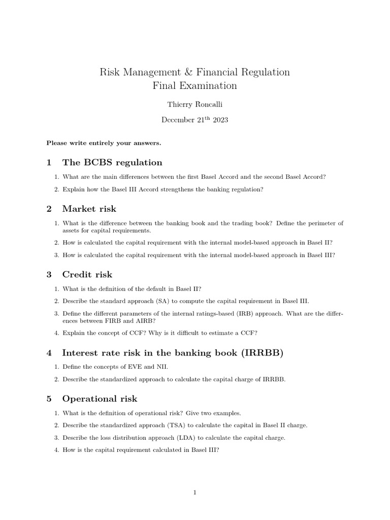 Credit Risk Management for FRM 2024 | PDF | Credit Default Swap ...