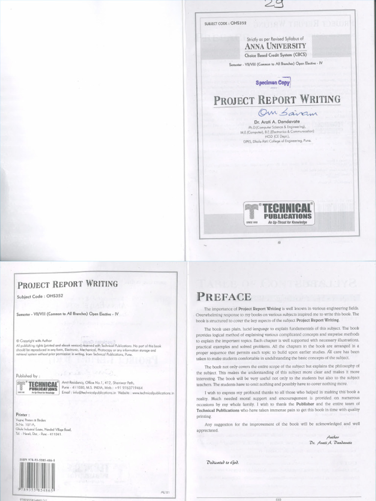 Project Report Writing E-Book | PDF