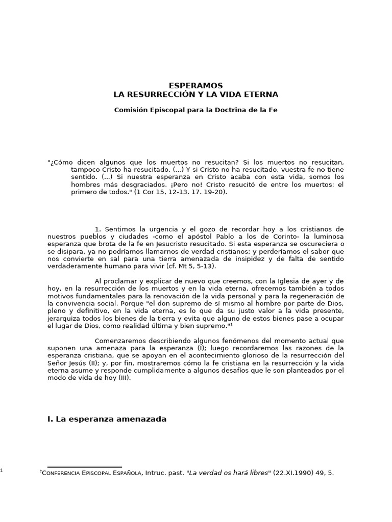 Esperanza en la Resurrección Cristiana | PDF | La resurrección de Jesús ...