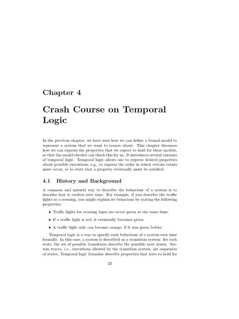 Crash Course On Temporal Logic Pdf Mathematics Of Computing