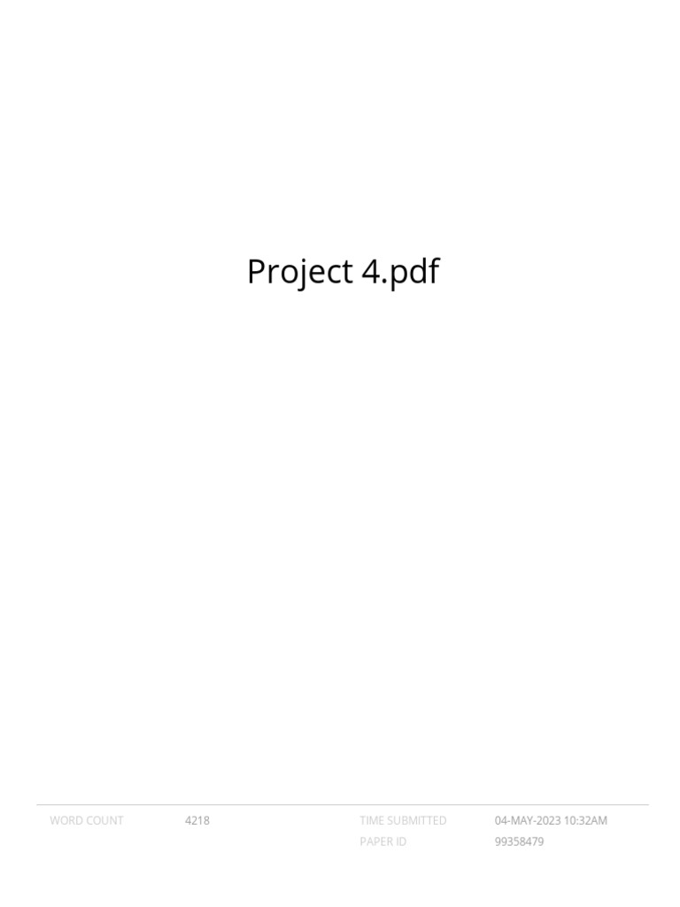 Project 4 | PDF