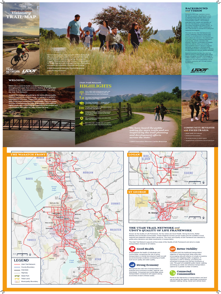 Utah Trail Network Map Brochure | PDF | Utah | Ogden
