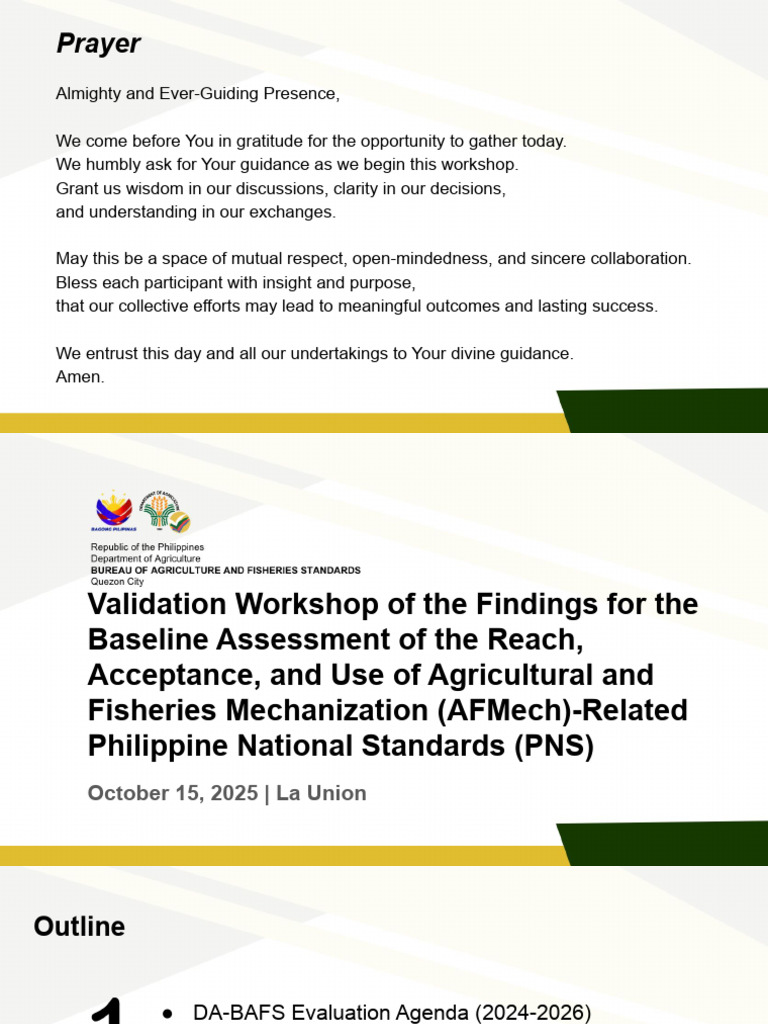 AFMech-Related PNS Assessment Workshop | PDF | Survey Methodology ...