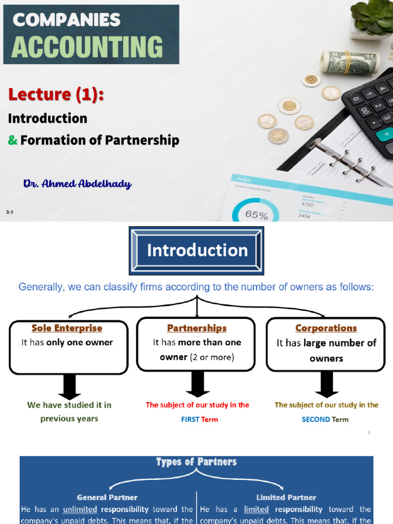 Partnership Formation and Accounting Guide | PDF | Book Value | Balance ...