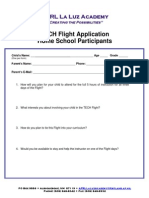 12-13 TECH Flight Application Form (Home School)