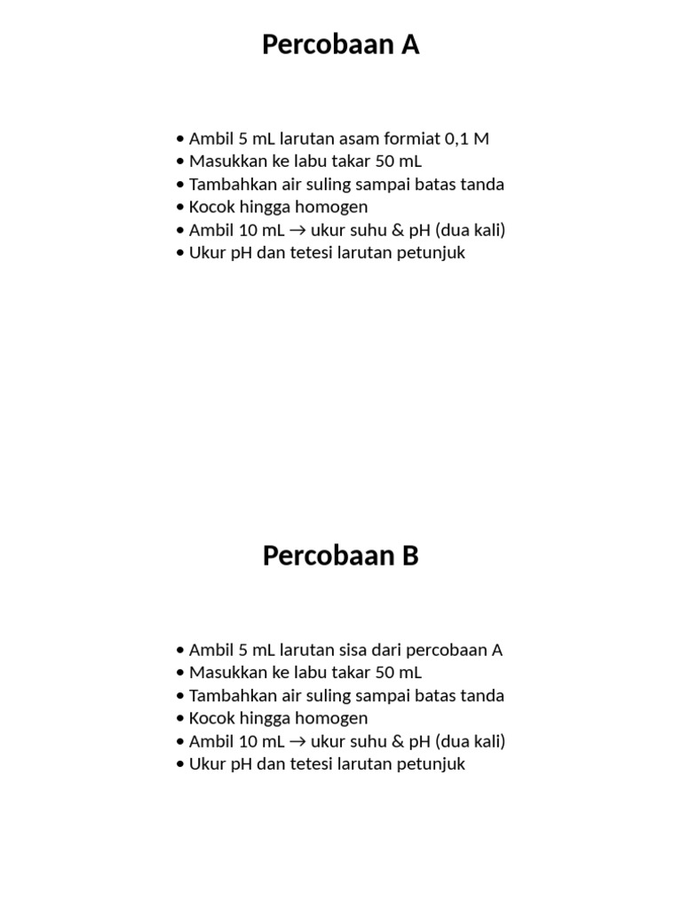 Bagan Prosedur Asam Formiat | PDF