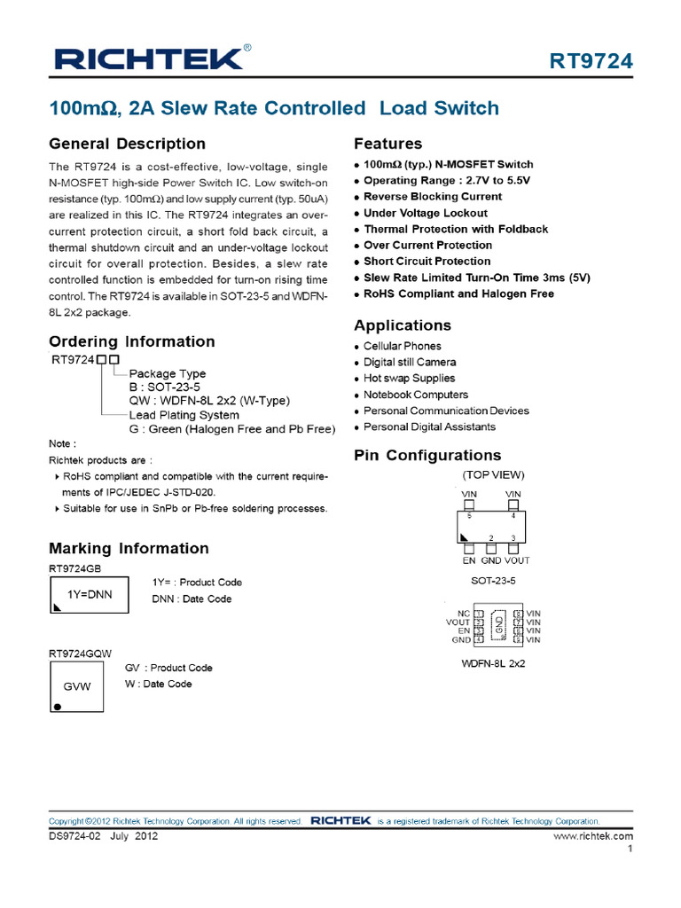 RT9724GB | PDF