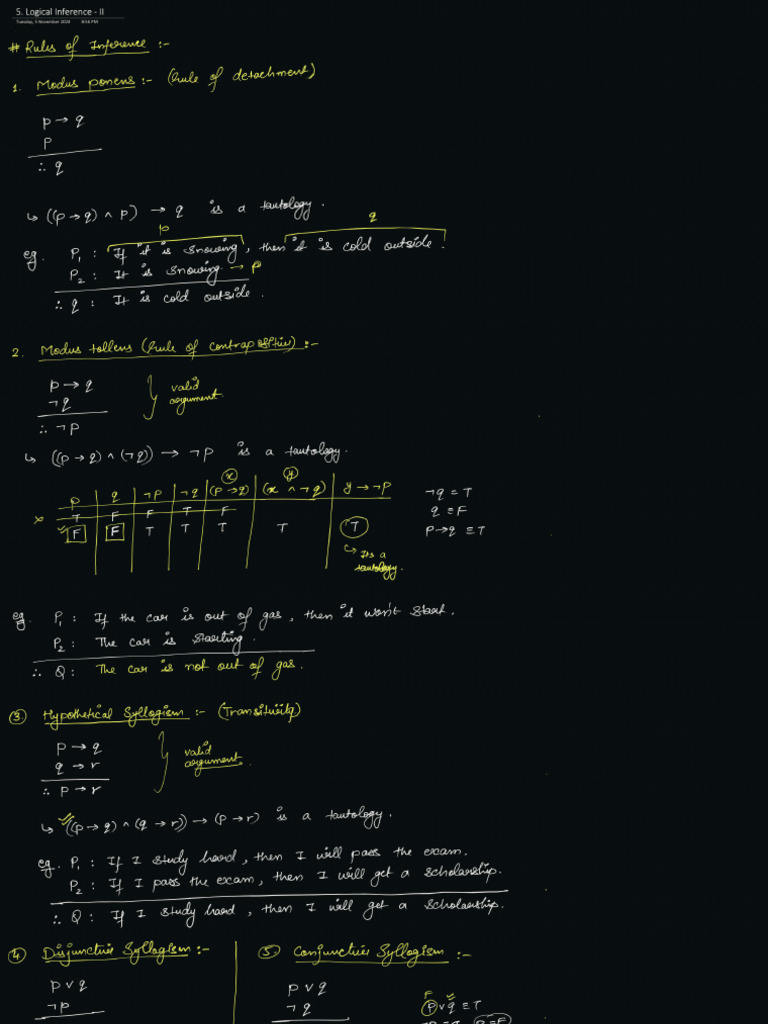 5 Inference - II 5 Propositi | PDF