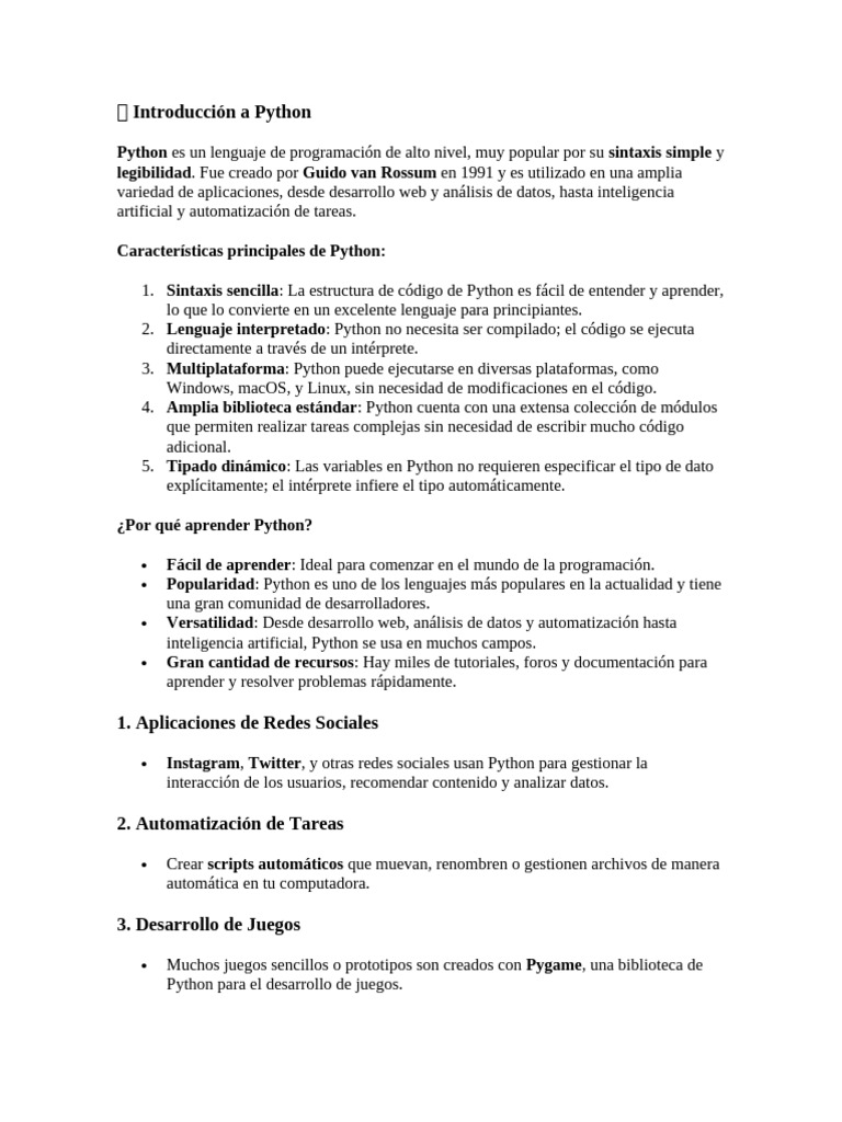 ? Introducción A Python (1) 134009@99@ | PDF | Python (lenguaje de ...