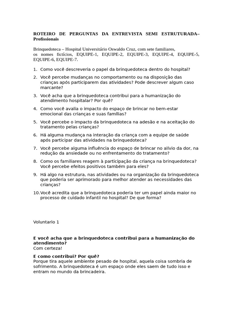 Impacto da Brinquedoteca no Hospital | PDF | Brincar | Psicologia