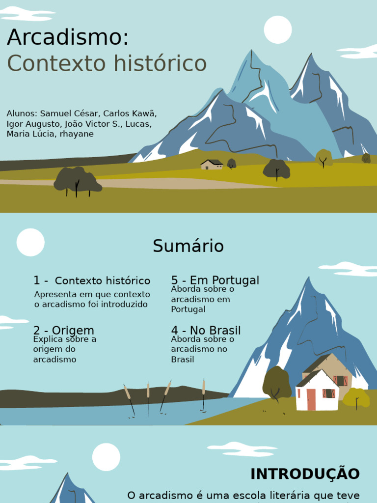 Contexto Histórico do Arcadismo | PDF | Iluminismo | Brasil