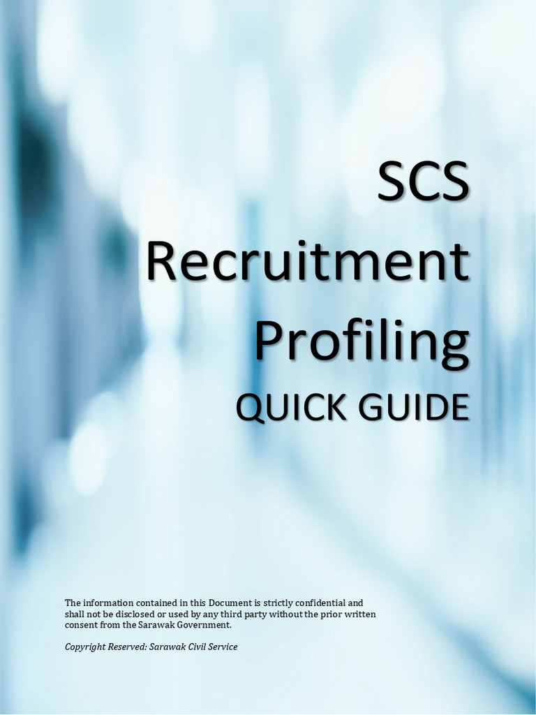 SCS Recruitment Profiling Guide | PDF | Chess | Chess Theory
