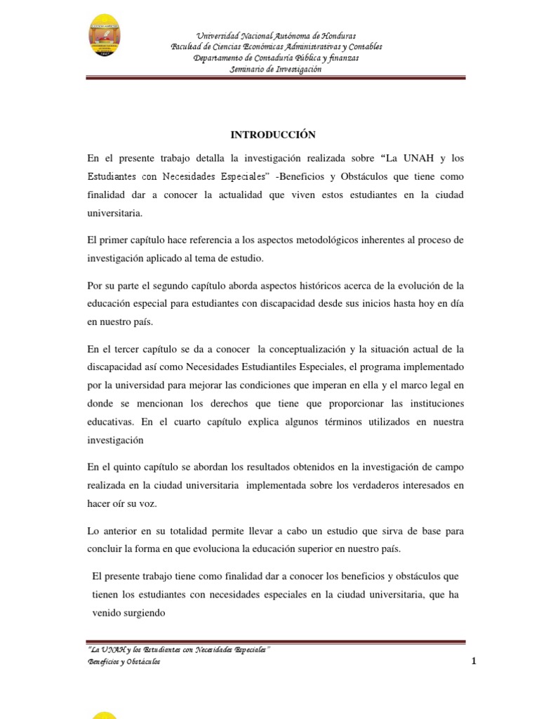 Parte 1 | PDF | Educación especial | Invalidez