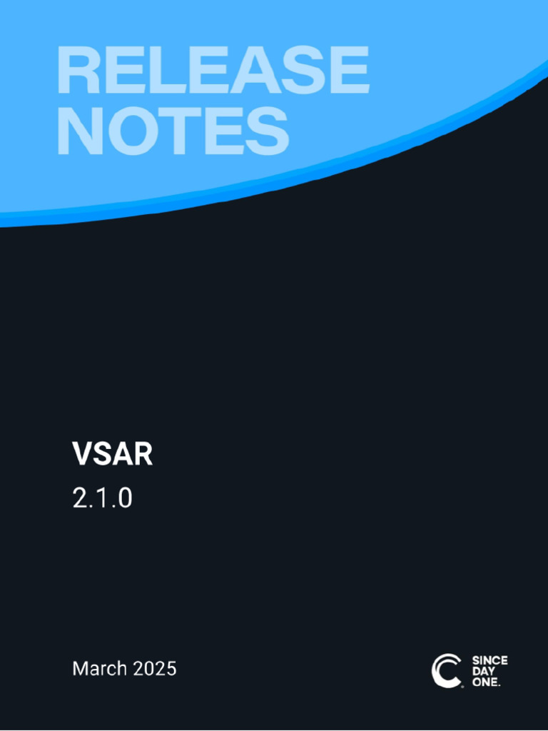 Chyron VSAR 2.1.0 Release Notes | PDF | License | Computing