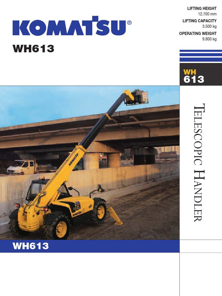 Komatsu Telehandlers Spec 49036c | PDF | Horsepower | Crane (Machine)