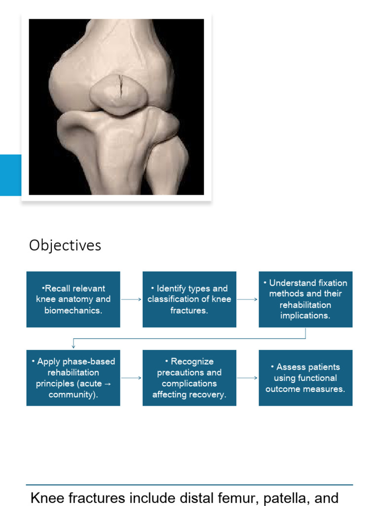 Knee Fracture Rehabilitation Guide | PDF | Knee | Limbs (Anatomy)