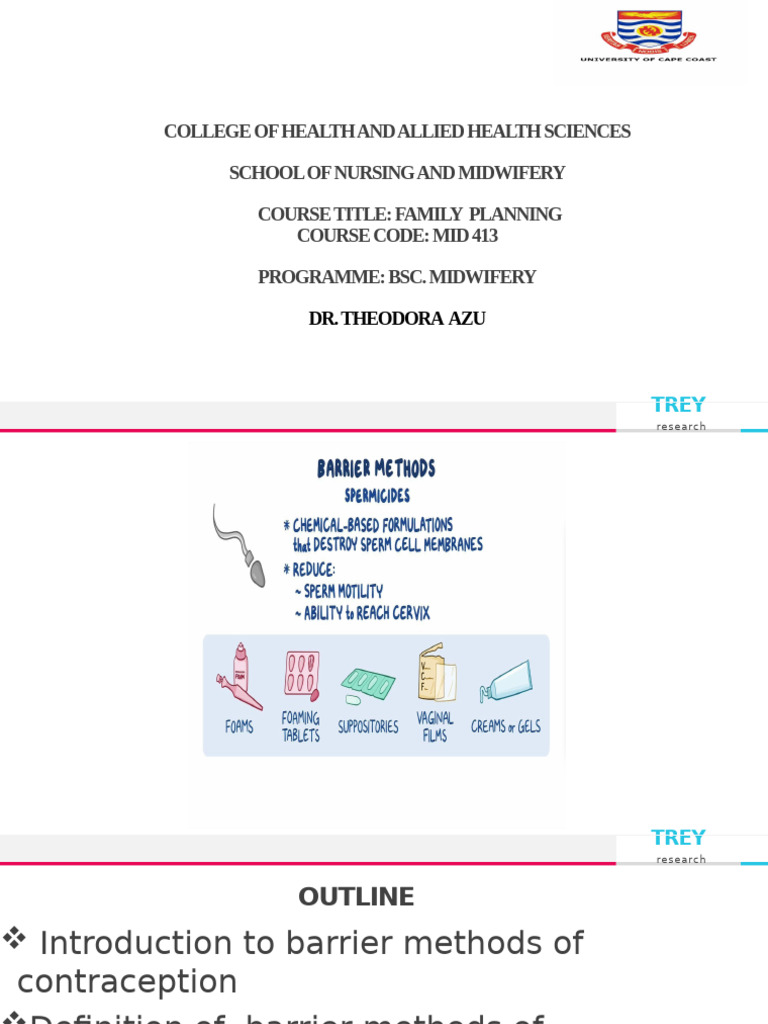 Family Planning Barrier Methods 09102025 | PDF | Condom | Safe Sex