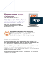 Sustainable Farming Systems in Upland Areas