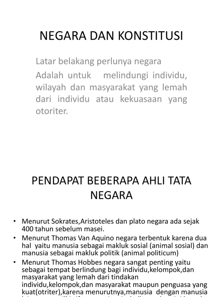 Konstitusi Dan Rule Of Law