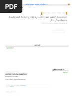 Download March 2012  Android Interview Questions and Answer by iluteja143 SN93984152 doc pdf
