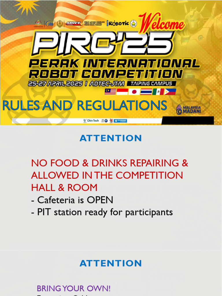 PIRC 2025 Competition Guidelines | PDF