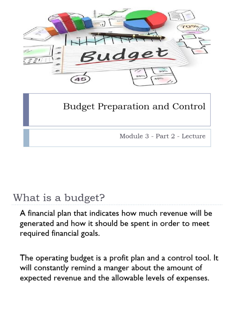 Budget Preparation and Control Guide | PDF | Budget | Forecasting