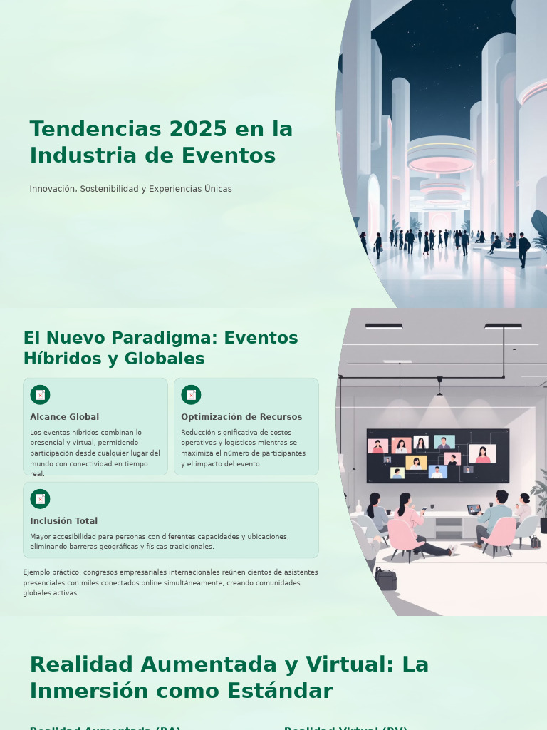 Tendencias 2025 en Eventos: Innovación y Sostenibilidad | PDF ...