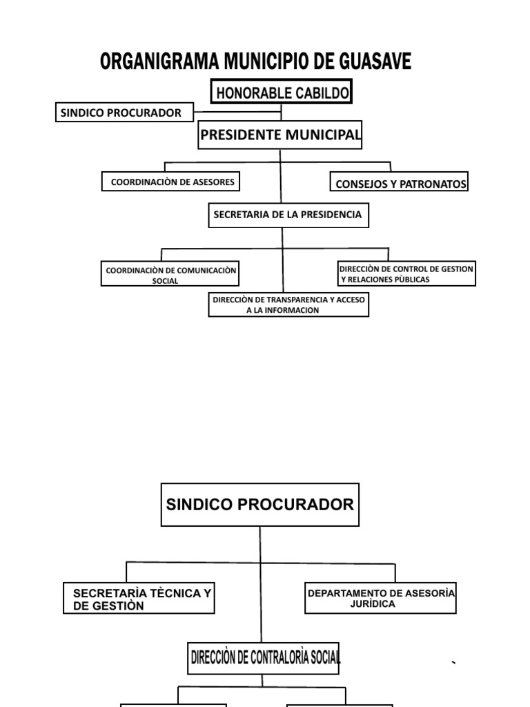 Organigrama del Municipio de Guasave | PDF | Auditoría