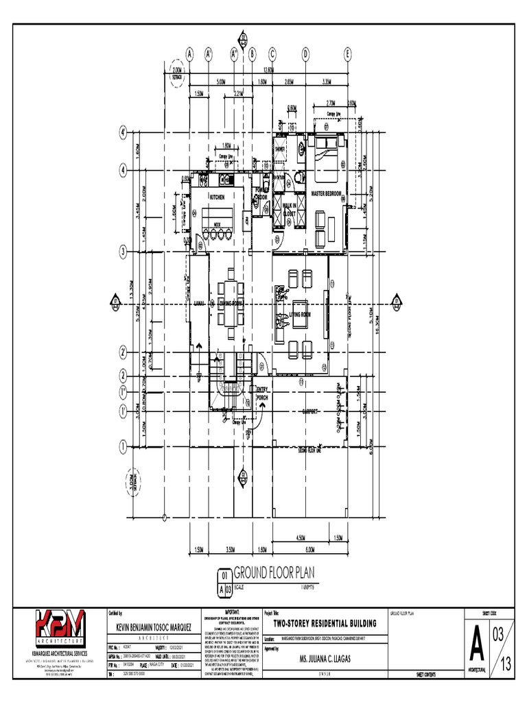 Architectural and Structural Plan | PDF | Room | Interior Design